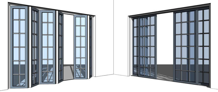 Revit Content Bi Fold Sliding Door