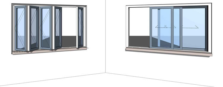 Revit Content Bi Fold Sliding Door