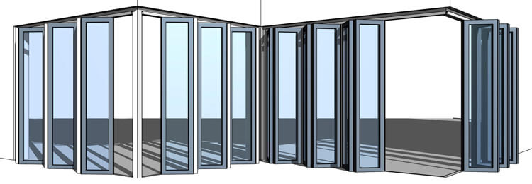Revit Content Bi Fold Sliding Door